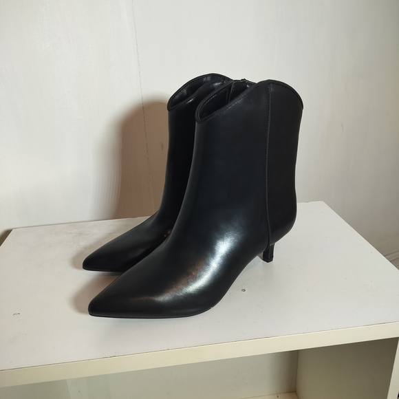 ON 34th Shoes - Sleek Black Ankle Booties for Women
